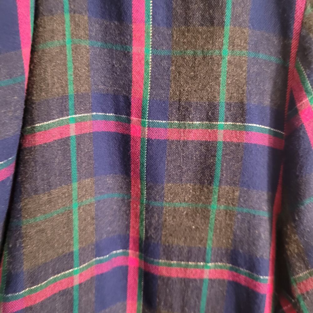 Victorias Secret Plaid Romper Sleepwear Cozycore Loungewear Fall Medium - Picture 12 of 15